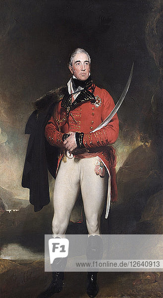 Porträt von Thomas Graham  Lord Lynedoch  britischer Soldat  um 1817. Künstler: Thomas Lawrence.