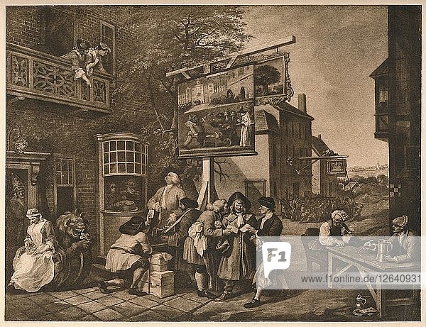 Wahlwerbung  Tafel II aus The Humours of an Election  1757. Künstler: William Hogarth.