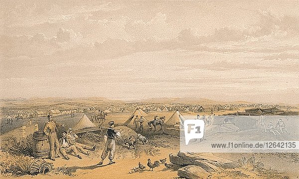 Lager der 4. Division  1856. Künstler: George Brackenbury.