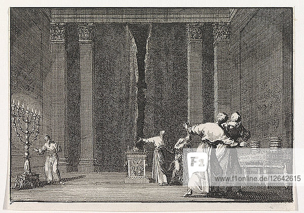 The Tearing of the Temple Curtain (The Curtain of the Temple Was Torn in Two)  1703.