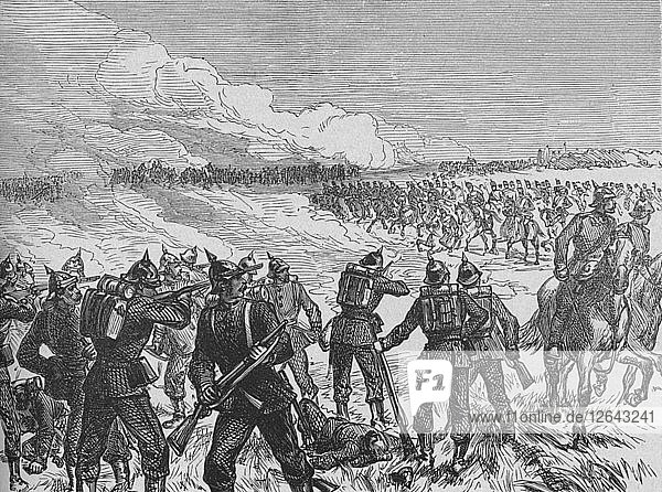 The Battle of Langensalza  c1890. Artist: Unknown.