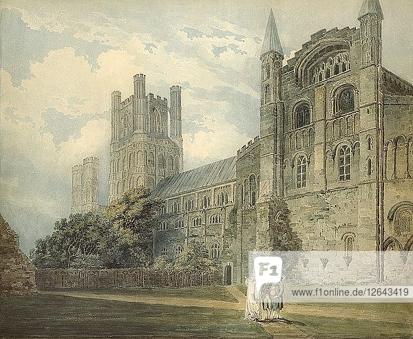 Kathedrale von Ely  Ende des 18. Jahrhunderts. Künstler: Thomas Girtin.