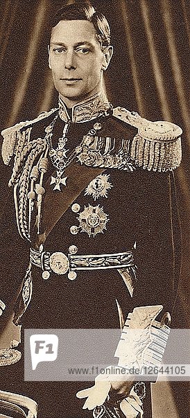 König Georg VI.  um 1935 (1937). Künstler: Unbekannt.