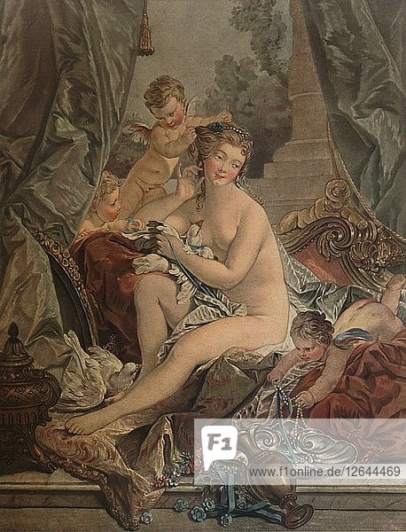 La Toilette De Venus  (Venus beim Baden)  1783  (1913). Künstler: Jean Francois Janinet.
