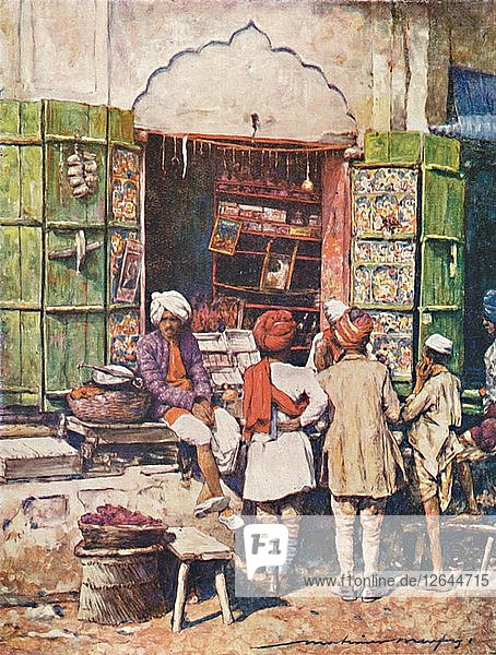 A Popular Stall  1905. Artist: Mortimer Luddington Menpes.