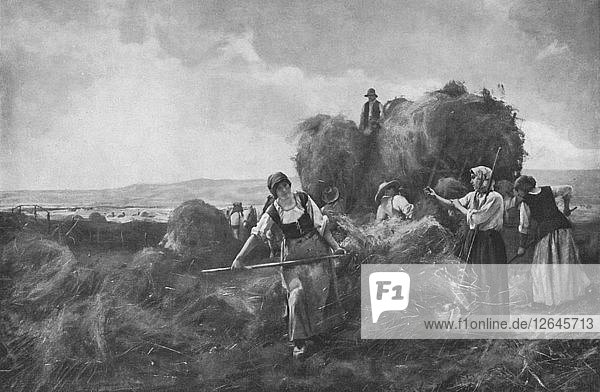 Die Pflücker  um 1885  (1912). Künstler: Julien Dupre.