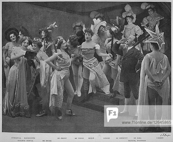 En Scene Pour Le Trois!  1900. Künstler: Unbekannt.