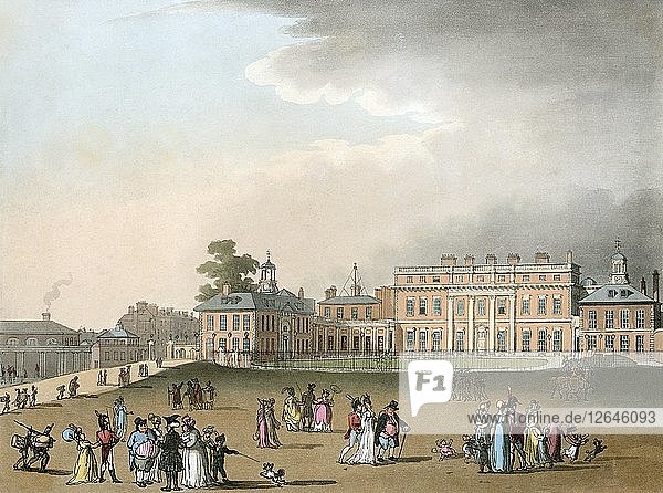 Buckingham Palace  London  1809. Künstler: Augustus Charles Pugin.