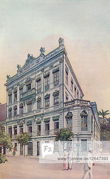 The Administrative Offices of the Leopoldina Railway  facing Rio Bay  1914. Artist: Unknown.