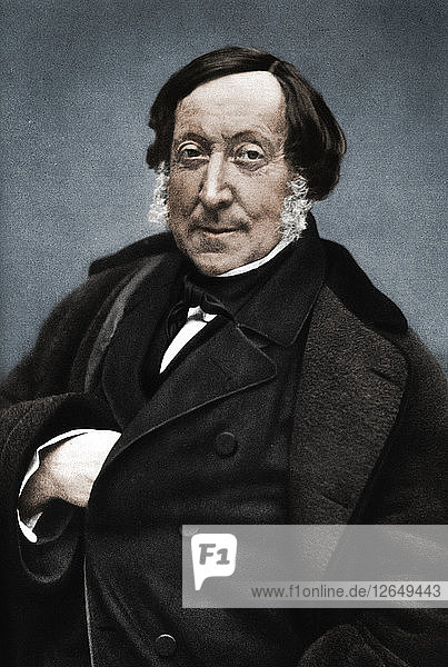 Gioachino Rossini (1792-1868)  italienischer Komponist. Künstler: Nadar.