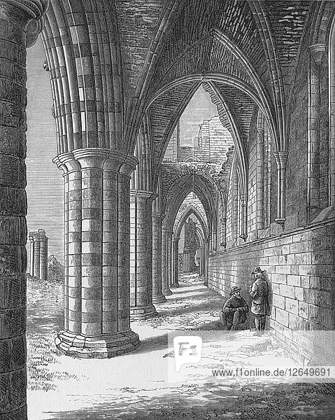 North Aisle  Whitby Abbey  c1880  (1897). Artist: Alexander Francis Lydon.