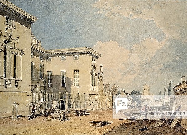 A View of Worcester College  1803-1804. Artist: JMW Turner.