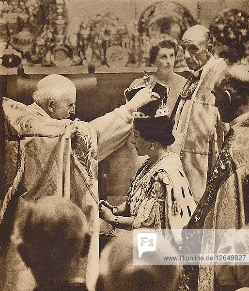 Die Königin wird gekrönt  12. Mai 1937. Künstler: Unbekannt.