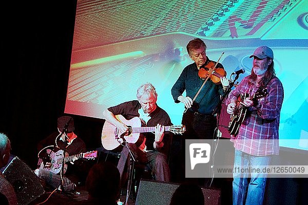 Jim Crawford with Kyle  Dowling and Piggott  Crawley Blues Festival  Hawth  Crawley  W Sussex  2015. Artist: Brian OConnor.