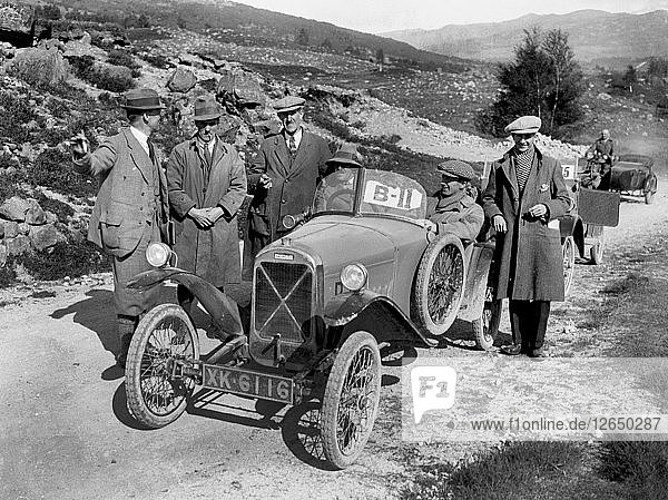 Offener Sport-2-Sitzer Salmson von Armand Bovier beim Scottish Light Car Trial  1922. Künstler: Bill Brunell.