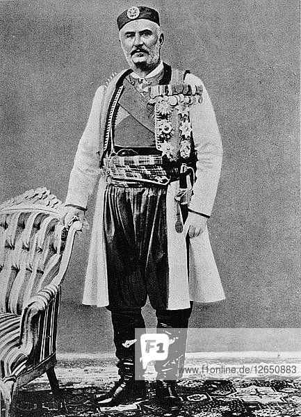 Nicholas I.  King of Montenegro  c1913. Artist: Charles JS Makin.