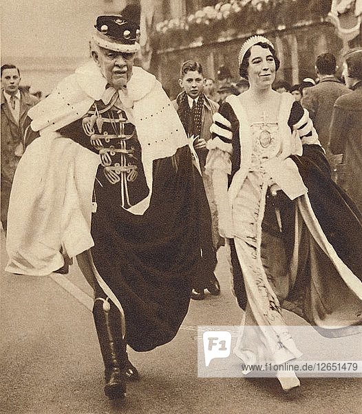 Lord und Lady Armstrong  12. Mai 1937. Künstler: Unbekannt.