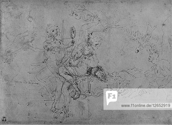 Eine Allegorie der Staatskunst  um 1480 (1945). Künstler: Leonardo da Vinci.