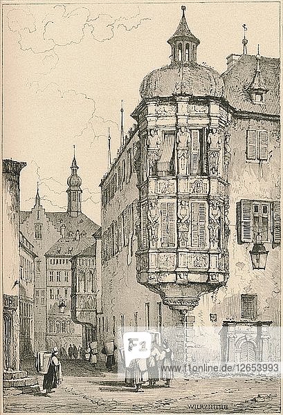 Würzburg  um 1820 (1915). Künstler: Samuel Prout.