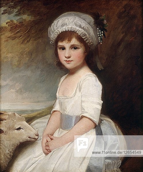 Miss Martindale  1781-1782. Künstler: George Romney.
