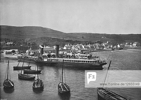 Ardrishaig - The Steamer Columba at Ardrishaig Quay  1895. Artist: Unknown.