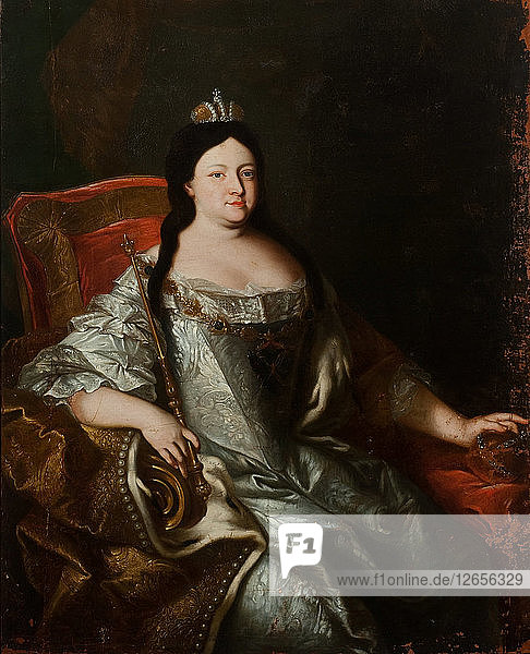 Porträt der Kaiserin Anna Ioannovna (1693-1740)  1730er Jahre.