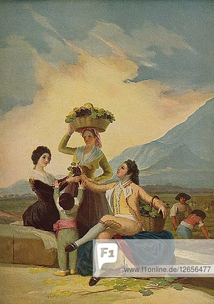 La Vendimia  (Die Weinlese oder der Herbst)  1786  (um 1934). Künstler: Francisco Goya.