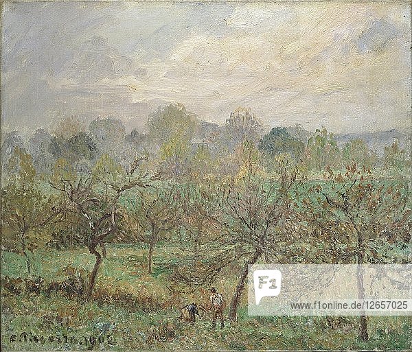Herbst  Morgennebel  Éragny-sur-Epte  1902. Künstler: Camille Pissarro.