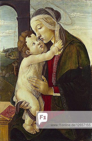 Die Jungfrau mit Kind  um 1480-1500. Künstler: Sandro Botticelli  Unbekannt.