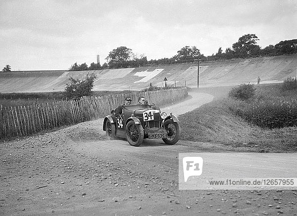CE Woods MG M Le Mans  JCC Members Day  Brooklands  4 July 1931. Artist: Bill Brunell.