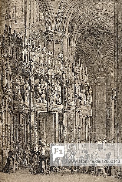 Chartres  um 1820 (1915). Künstler: Samuel Prout.