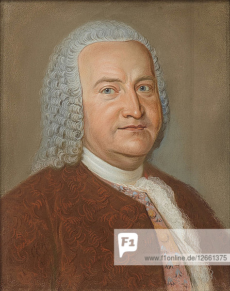 Porträt von Johann Sebastian Bach  um 1730.
