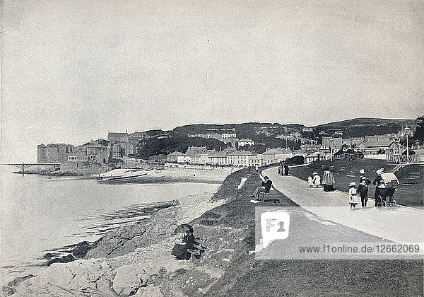Clevedon - The Green Beach 1895. Artist: Unknown.