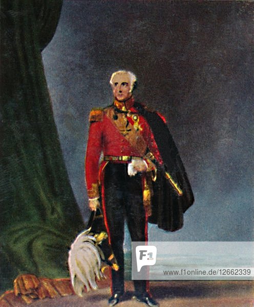 Herzog von Wellington 1769-1852. - Gemälde von Salter  1934. Künstler: Unbekannt.