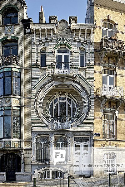 Maison Nelissen  Brüssel  Belgien  (1905)  c2014-c2017. Künstler: Alan John Ainsworth.