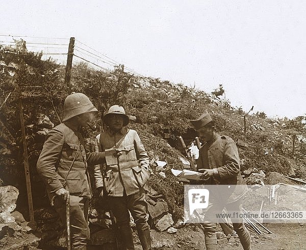 Front line towards Monastir Serbia c1916. Artist: Unknown.