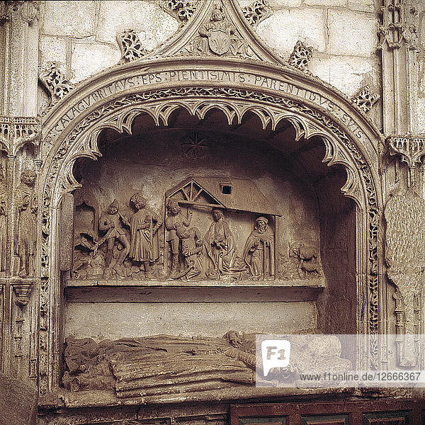Stiftskirche von Covarrubias  Grabmal von Don Gonzalo Diaz de Covarrubias und seiner Frau mit dem Thema?