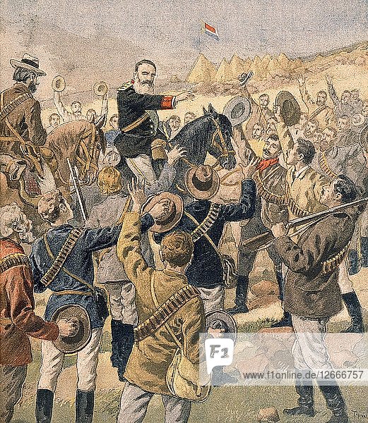 Der Krieg in Transvaal: General Joubert sammelt die Buren ein  aus Petit Journal  veröffentlicht. Januar 190