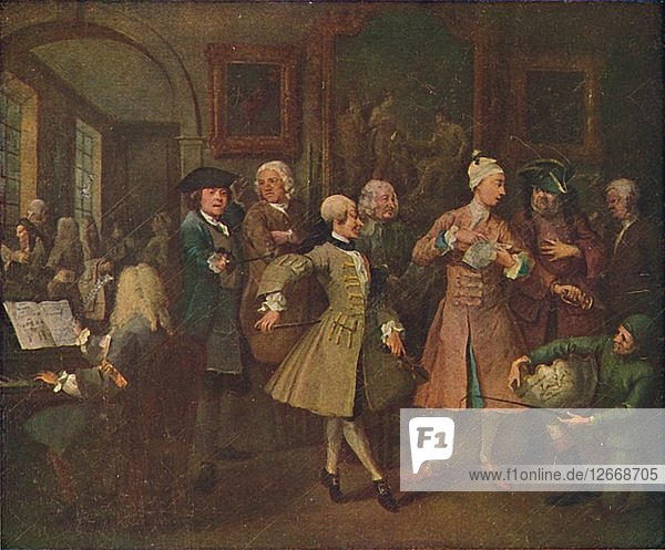 The Rakes Progress - Der Deich  1720-1735  (1920). Künstler: William Hogarth.