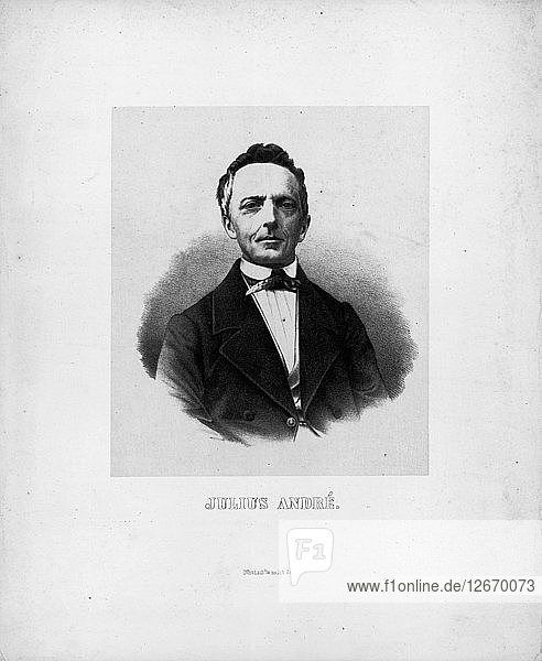 Porträt des Komponisten Julius André (1808-1880).