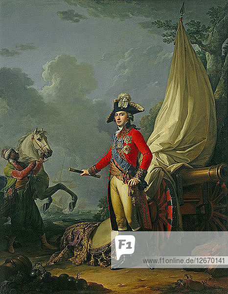 Porträt des Fürsten Platon Subow (1767-1822)  1802.