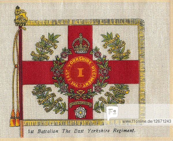 1. Bataillon des East Yorkshire Regiments  um 1910. Künstler: Unbekannt.