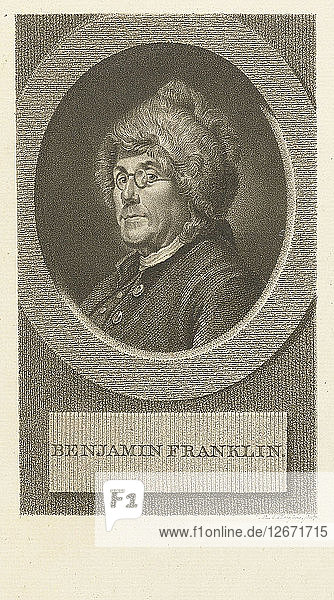 Portrait of Benjamin Franklin   1790s.
