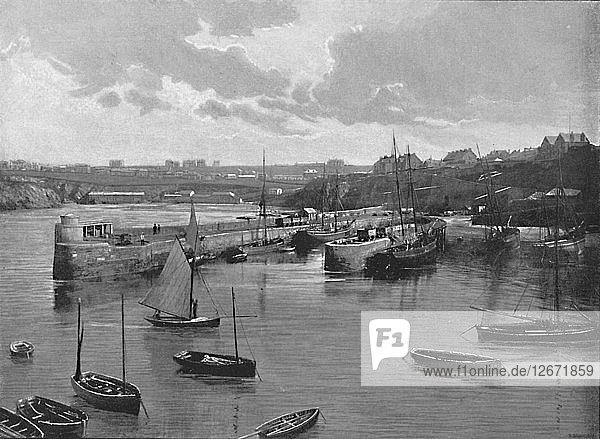 Newquay Harbour  c1896. Artist: Frith & Co.