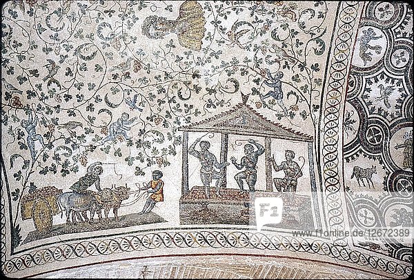Mosaic detail in ambulatory of Santa Constanza church  Rome  4th century. Artist: Unknown.