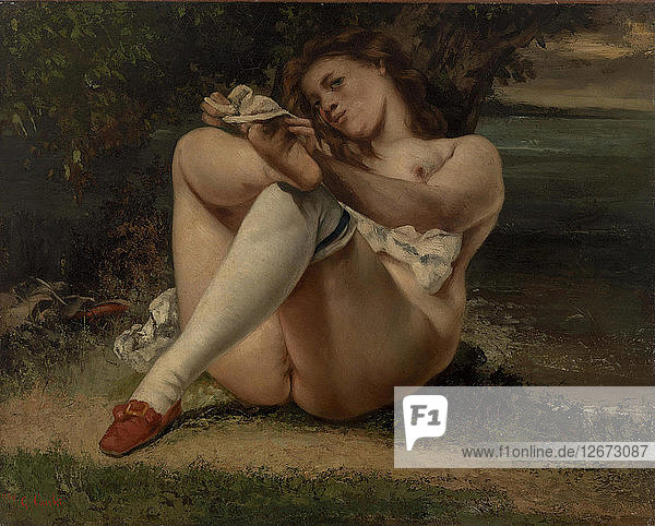 Frau mit weißen Strümpfen (La Femme aux blancs)   1861.