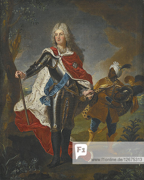 Porträt von August III. von Polen (1696-1763)  .