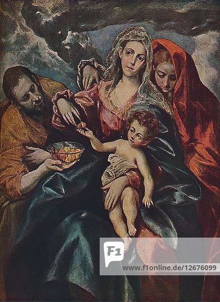 Heilige Familie  um 1590  (1938). Künstler: El Greco.