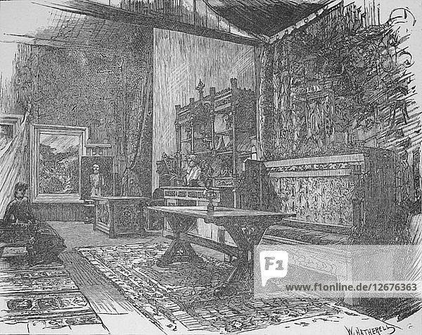 Herkomers Atelier  1890. Künstler: William Hatherell.