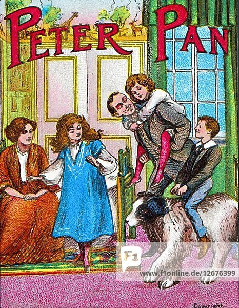 Peter Pan - Die Darlings zu Hause  um 1905. Künstler: Unbekannt.